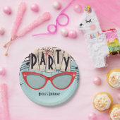 Retro  1950's Fifties Verjaardagsfeestje Custom Papieren Bordje (Feest)