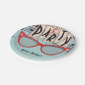 Retro  1950's Fifties Verjaardagsfeestje Custom Papieren Bordje (Gekanteld)