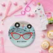 Retro  1950's Fifties Verjaardagsfeestje Custom Papieren Bordje (Feest)