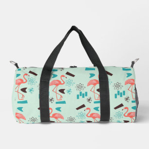 Retro 1950's Flamingo Print gesneden naaizak Plunjezak