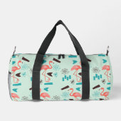 Retro 1950's Flamingo Print gesneden naaizak Plunjezak (Achterkant)