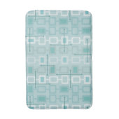 Retro 1950s Geometric Pattern Mint Badmat (Voorkant Verticaal)