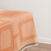 Retro 1950s Geometric Pattern Oranje Tafelkleed (Voorbeeld)