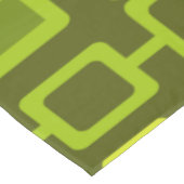 Retro 1950s Geometrisch Patroonpatroon Chartreuse Tafelkleed (Gekanteld)