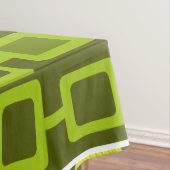 Retro 1950s Geometrisch Patroonpatroon Chartreuse Tafelkleed (Voorbeeld)