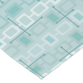 Retro 1950s Geometrische patroonmint Korte Tafelloper (Hoek)