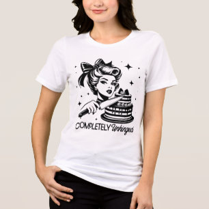 Retro 1950s glam meisje grappige sarcastische quot Tri-Blend shirt
