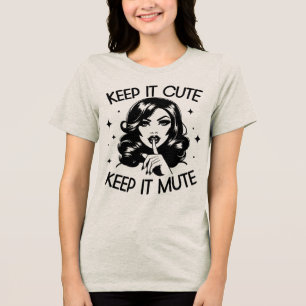 Retro 1950s glam meisje grappige sarcastische quot Tri-Blend shirt