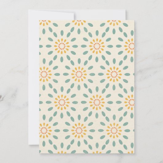 Retro 1950's Houseechtgenote Bridal Shower Invitat Kaart (Achterkant)