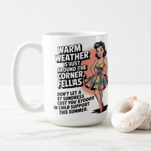 Retro 1950s Humor – Grappige zomervaarsquote Koffiemok