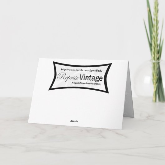 Retro 1950s Kersttelevisie Feestdagen Kaart (Achterkant)