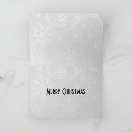 Retro 1950s Kersttelevisie Feestdagen Kaart (Binnen)