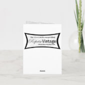 Retro 1950s kerstvenster feestdagen kaart (Achterkant)