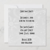 Retro 1950s kerstvenster feestdagenkaart (Achterkant)