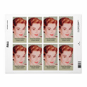 Retro 1950s Keukenetiketten Etiket (Full Sheet)