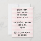 Retro 1950s Luncheon V2 Kaart (Achterkant)