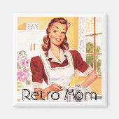 Retro 1950s mam koken magneet (Voorkant)