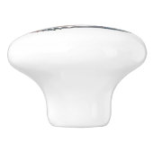 Retro 1950s Mannen in Converteerbare Auto Keramische Knop (Zijkant)