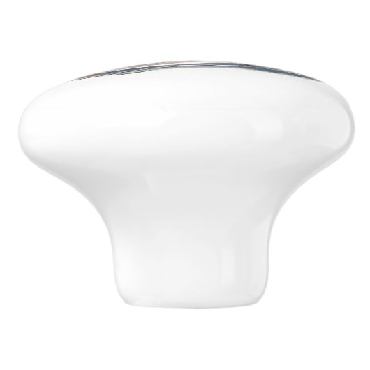 Retro 1950s Mannen in Converteerbare Auto Keramische Knop (Zijkant)