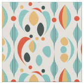 Retro 1950's Mid-Century Modern Pattern Stof (Close Up)