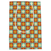 Retro 1950s Mid-Century Moderne Geometrische Gift  Medium Cadeauzakje (Voorkant)