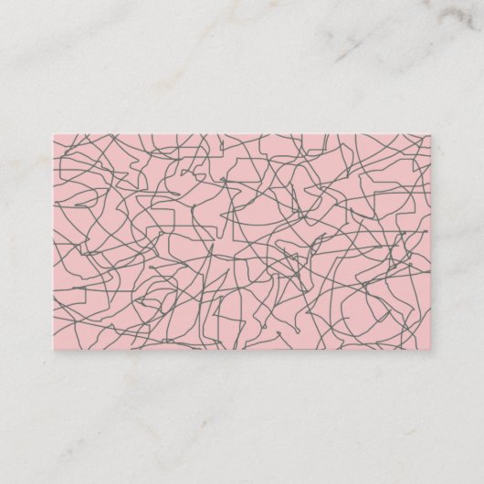 Retro 1950's Moderne Sjabloon Visitekaartjes (Voorkant)