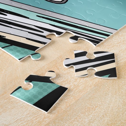 Retro 1950's Paar bij Diner Legpuzzel (Zijkant)