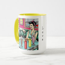 Retro 1950's Paar bij Diner