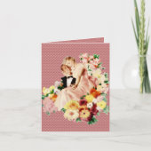 Retro 1950s paar V2 Kaart (Voorkant)