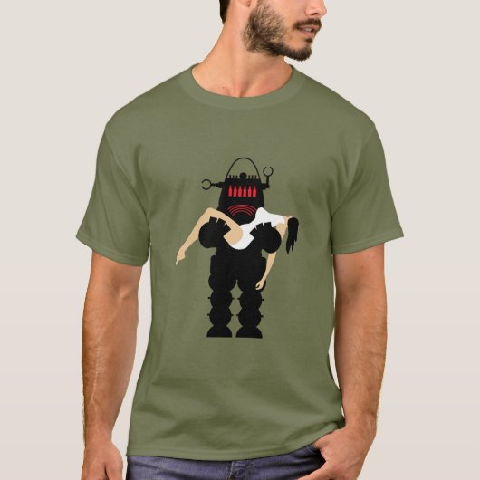 Retro 1950s Robot T-shirt (Voorkant)