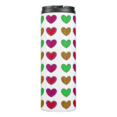 Retro 1950's Style Pop Art Couple Kissing Brunette Thermosbeker (Achterkant)