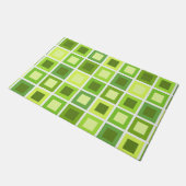 Retro 1950s Tegels Patroon Chartreuse Groen Deurmat (Schuin)