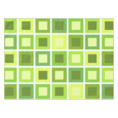 Retro 1950s Tegels Patroon Chartreuse Groen Tafelkleed (Voorkant (Horizontaal))