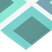Retro 1950s Tegels Patroon Turquoise Tafelkleed (Gekanteld)