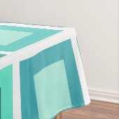 Retro 1950s Tegels Patroon Turquoise Tafelkleed (Voorbeeld)