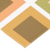 Retro 1950s Tegels Patroon Verbrand Sinaasappel Tafelkleed (Gekanteld)