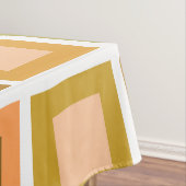 Retro 1950s Tegels Patroon Verbrand Sinaasappel Tafelkleed (Voorbeeld)