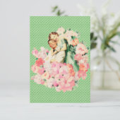 Retro 1950s Verloving diner Kaart (Staand voorkant)