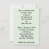 Retro 1950s Verloving diner Kaart (Achterkant)