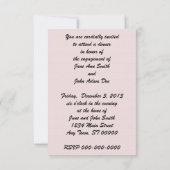 Retro 1950s Verloving Dinner V2 Kaart (Achterkant)