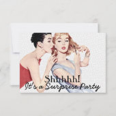 Retro 1950s Verrassingsdag Partij V2 Kaart (Voorkant)