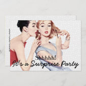 Retro 1950s Verrassingsfeest Kaart (Voorkant / Achterkant)