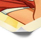 Retro 1950s  Wasserij Zeep Advertentie Perfect Poster (Hoek)