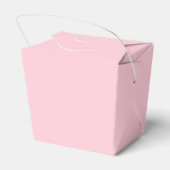 Retro 1950s Wavy Edge Magenta en Roze Bridal Bedankdoosjes (Achterkant)