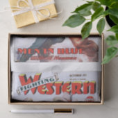  Retro 1950s Westerne Girl Boy  Tissuepapier (Geschenk)