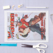  Retro 1950s Westerne Girl Boy  Tissuepapier (Craft)