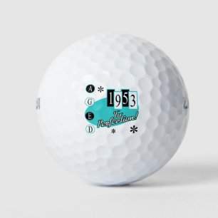 Retro 1953 70ste verjaardag golfballen