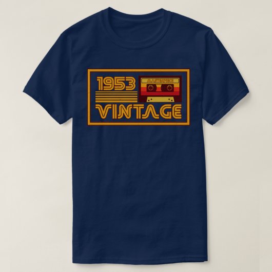  Retro 1953 Masterstuk Cassettebandje T-shirt (Design voorkant)