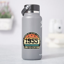 Retro 1955 70e verjaardag jubileum sticker