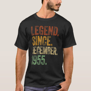 Retro 1955 Geboortedatum december 2010: legend sin T-shirt